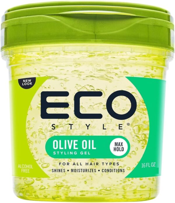 Eco Style Olive Oil Styling Gel, Green, 236 ml Original USA