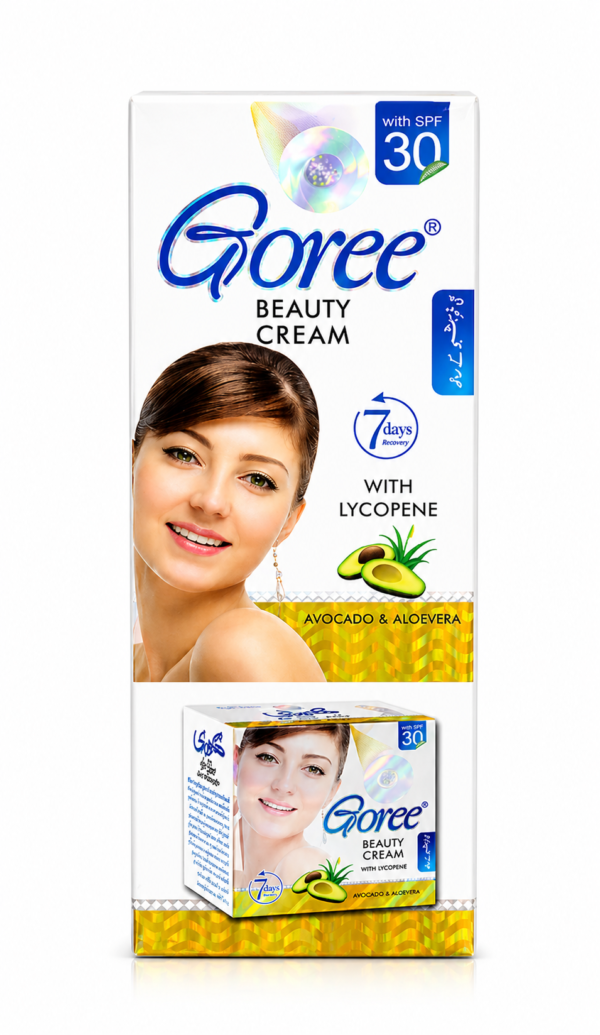 Original Goree Beauty Cream with Lycopene – SPF 30 Brightening Cream | Avocado & Aloe Vera | Smooth, Radiant & Even Skin Tone (Made in Pakistan)